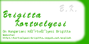 brigitta kortvelyesi business card